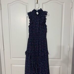 Lulu's Blue Halter Maxi Sundress